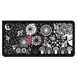 Matrita de Unghii din metal dreptunghiulara 6x12cm Tian Xin 004